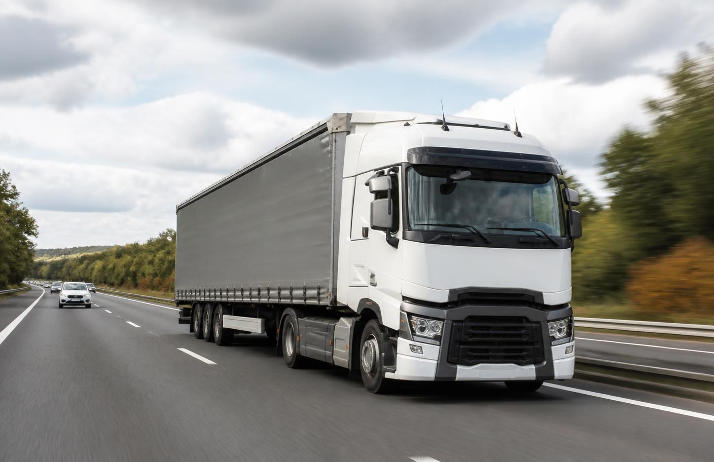 Ensemble routier européen sur autoroute